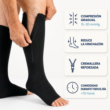 EasyZip™- Calcetines de compresión con cremallera
