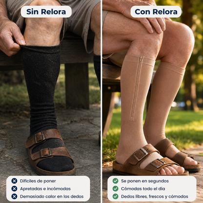 EasyZip™- Calcetines de compresión con cremallera