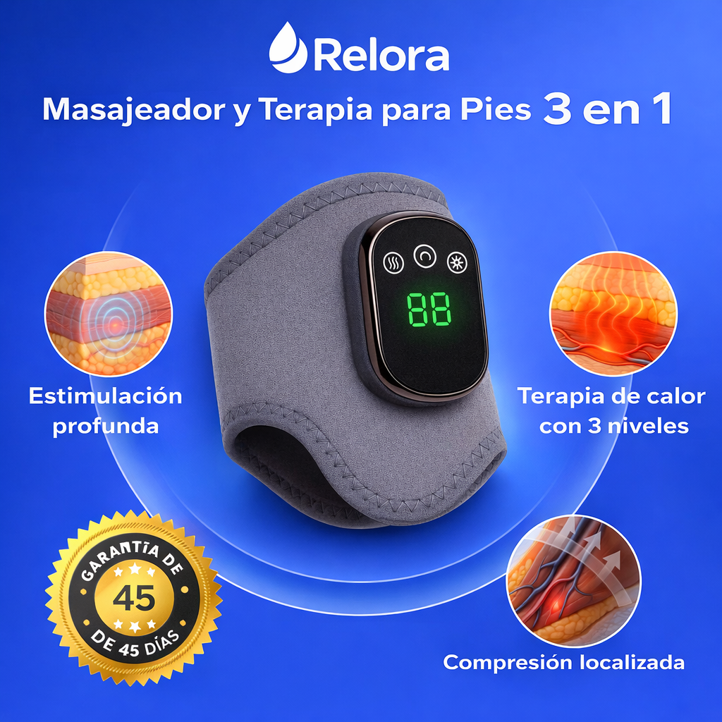 Masajeador de Pies 3 en 1 con Terapia de Calor